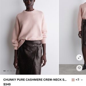 ISO (DO NOT BUY) Cos chunky cashmere sweater in a size XS in the color pink.